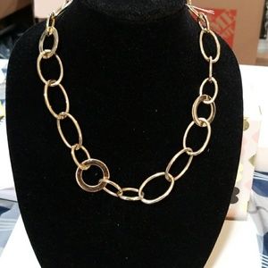 Gold tone link chain
